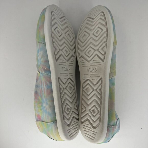 Toms Womens 10015256 Multicolor Alpargata Tie Dye Size W10 Slip-On Flats - Picture 9 of 10